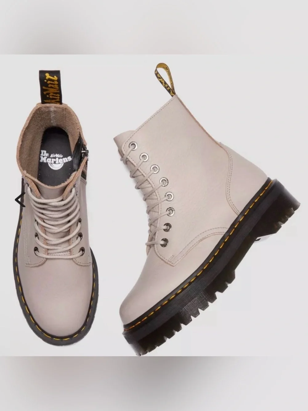 New Dr. Martens JADON III BOOT PISA LEATHER PLATFORMS. Size Women’s 9- MSRP-$210